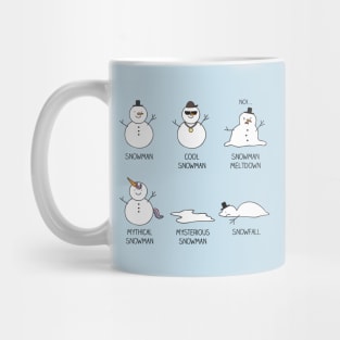 Types of snowman Mug